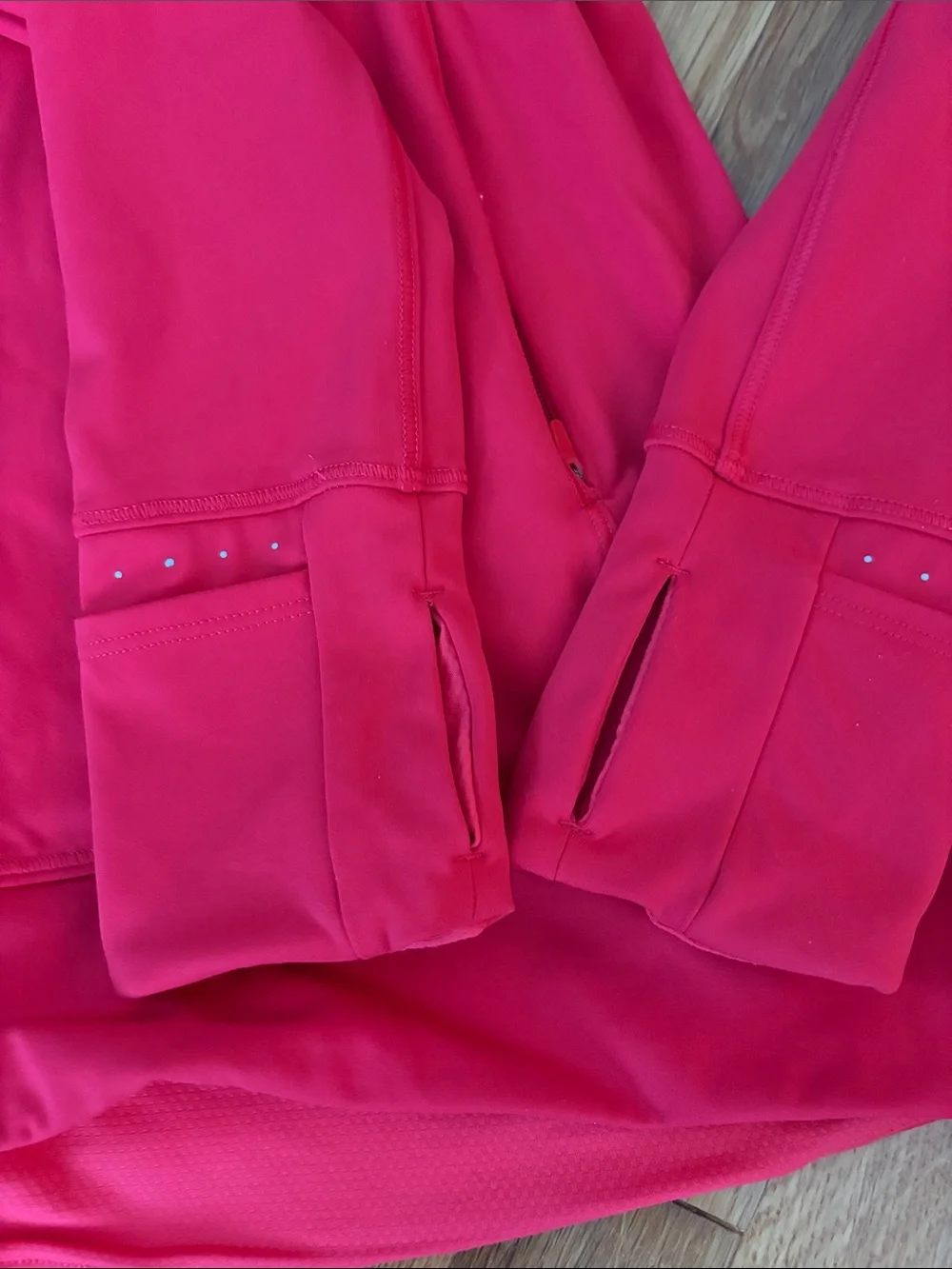 Athleta Bright Red Quarter-Zip Performance Pullover